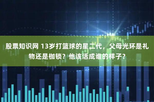 股票知识网 13岁打篮球的星二代,父母光环是礼物还是枷锁?他该活成谁的样子?